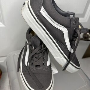 Vans Kids Black and White Classic Skate Sneakers